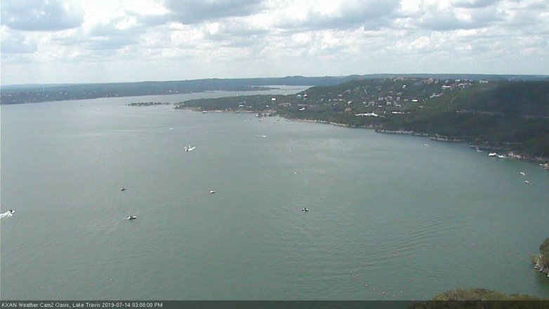 Lake Travis webcam, July 14, 2019 2:10 PM CT