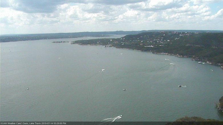 Lake Travis webcam, July 14, 2019 2:30 PM CT