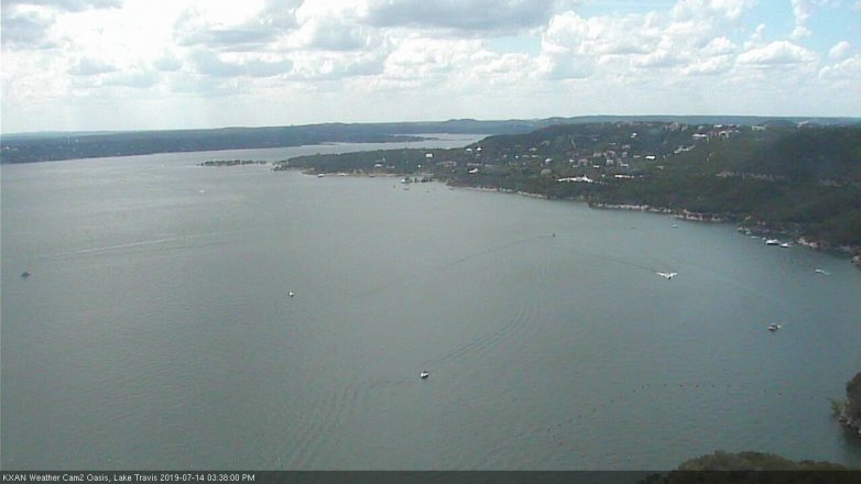 Lake Travis webcam, July 14, 2019 2:40 PM CT