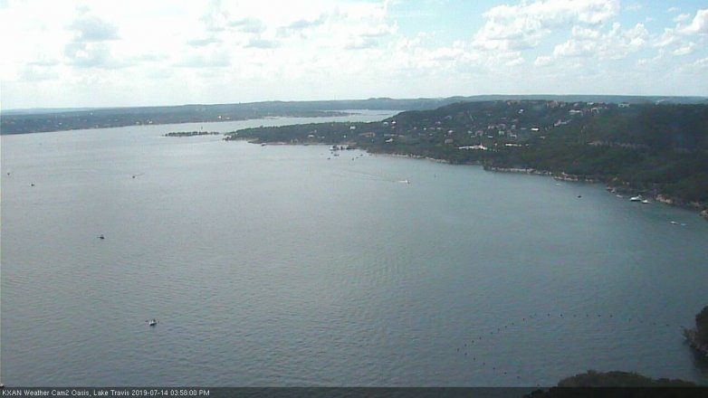 Lake Travis webcam, July 14, 2019 3:00 PM CT