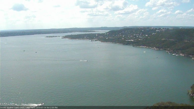 Lake Travis webcam, July 14, 2019 3:15 PM CT