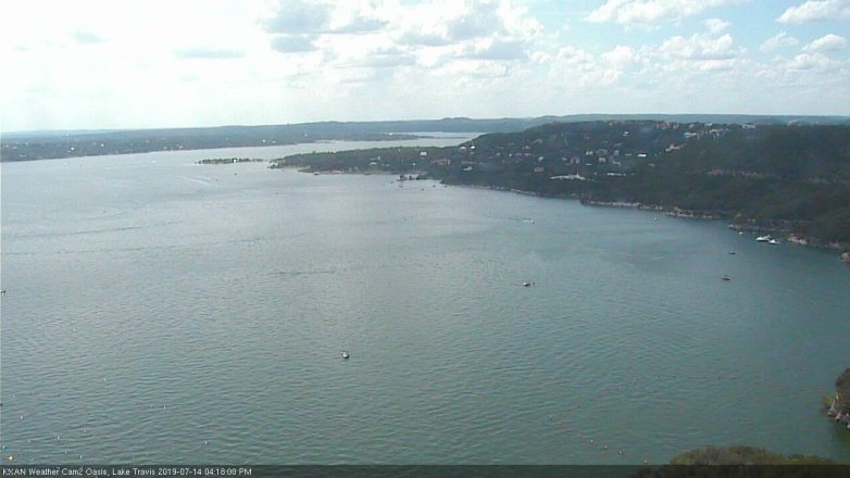 Lake Travis webcam, July 14, 2019 3:20 PM CT