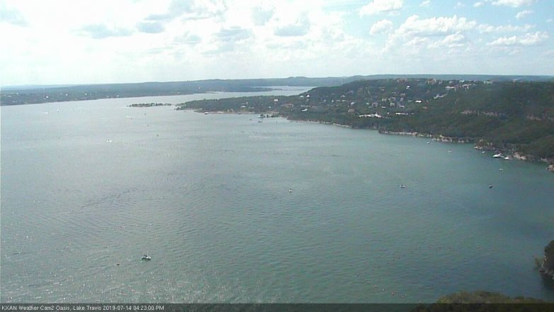 Lake Travis webcam, July 14, 2019 3:25 PM CT