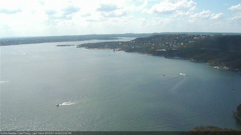 Lake Travis webcam, July 14, 2019 3:35 PM CT