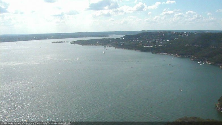 Lake Travis webcam, July 14, 2019 3:50 PM CT