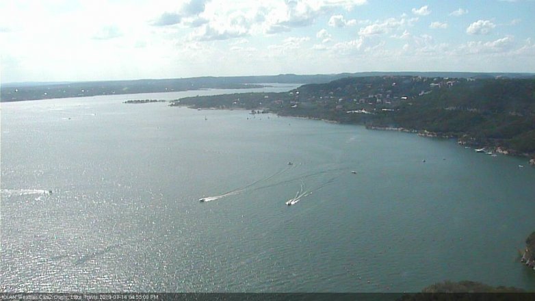 Lake Travis webcam, July 14, 2019 3:55 PM CT