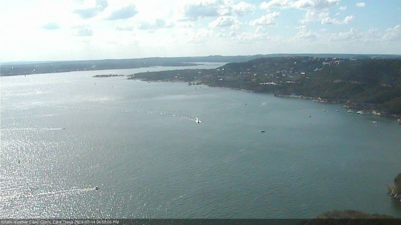 Lake Travis webcam, July 14, 2019 4:00 PM CT