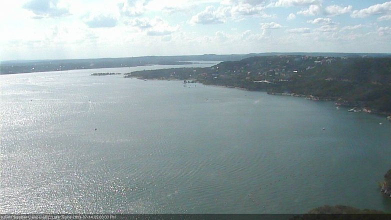 Lake Travis webcam, July 14, 2019 4:10 PM CT