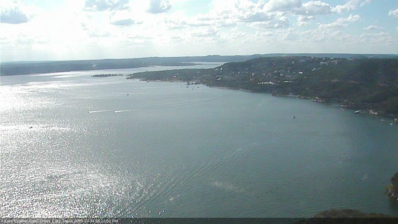 Lake Travis webcam, July 14, 2019 4:25 PM CT