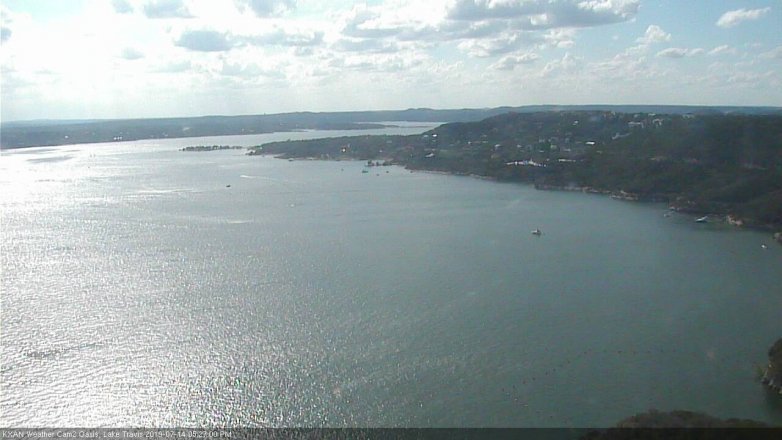 Lake Travis webcam, July 14, 2019 4:30 PM CT
