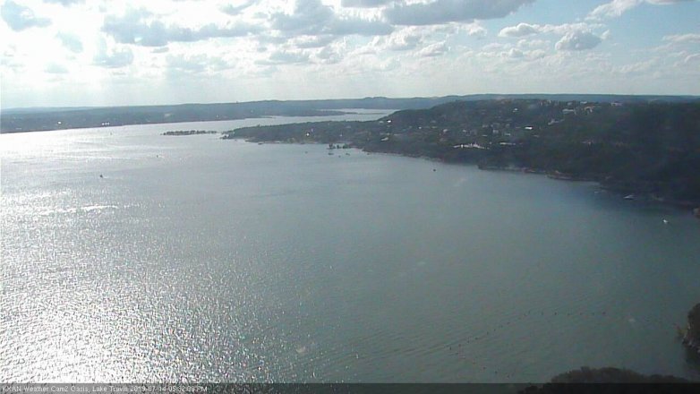 Lake Travis webcam, July 14, 2019 4:35 PM CT