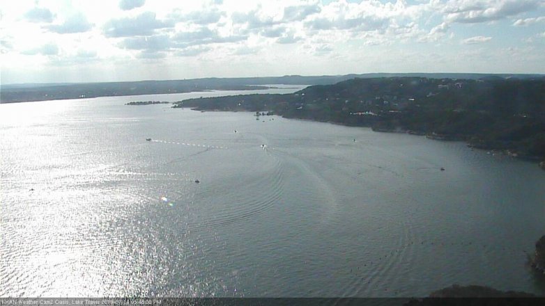 Lake Travis webcam, July 14, 2019 4:50 PM CT