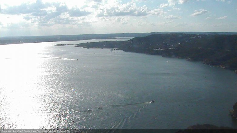 Lake Travis webcam, July 14, 2019 5:00 PM CT