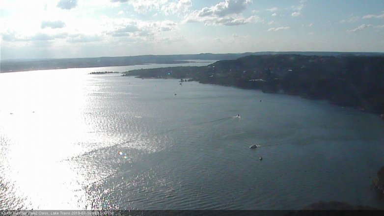 Lake Travis webcam, July 14, 2019 5:15 PM CT
