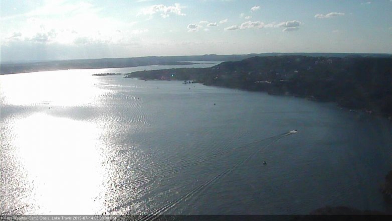 Lake Travis webcam, July 14, 2019 5:35 PM CT