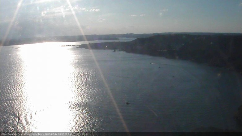 Lake Travis webcam, July 14, 2019 6:00 PM CT