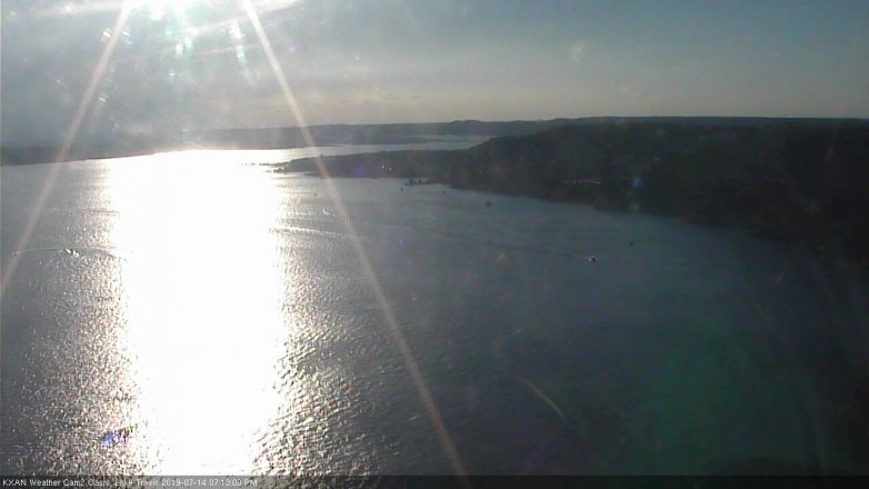 Lake Travis webcam, July 14, 2019 6:15 PM CT