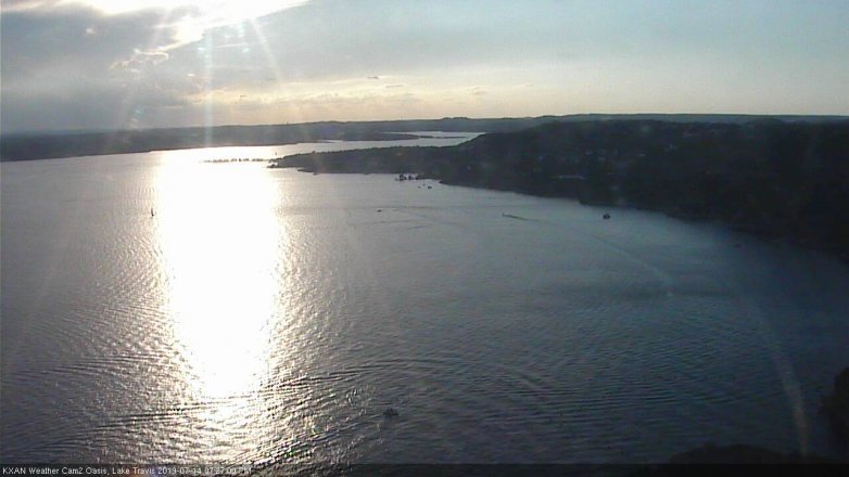 Lake Travis webcam, July 14, 2019 6:30 PM CT