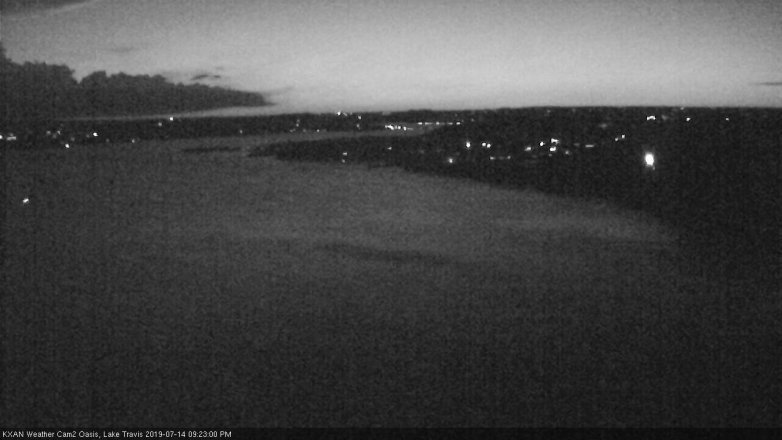Lake Travis webcam, July 14, 2019 8:25 PM CT