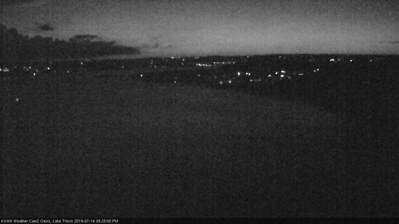 Lake Travis webcam, July 14, 2019 8:30 PM CT