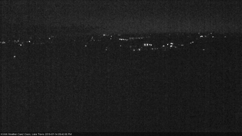 Lake Travis webcam, July 14, 2019 8:45 PM CT