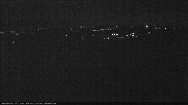 Lake Travis webcam, July 14, 2019 8:50 PM CT