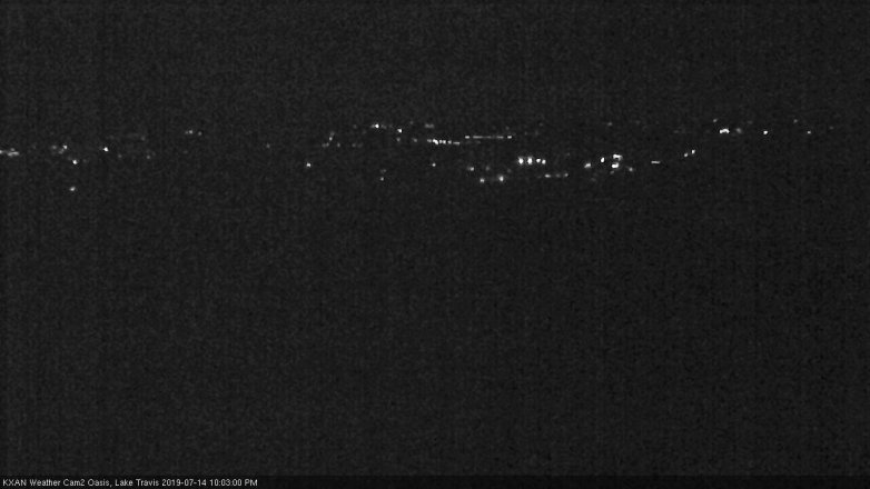 Lake Travis webcam, July 14, 2019 9:05 PM CT