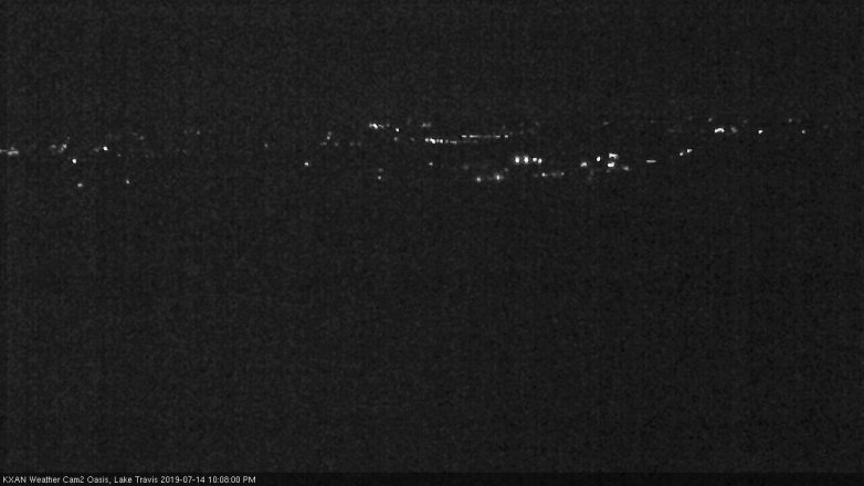 Lake Travis webcam, July 14, 2019 9:10 PM CT