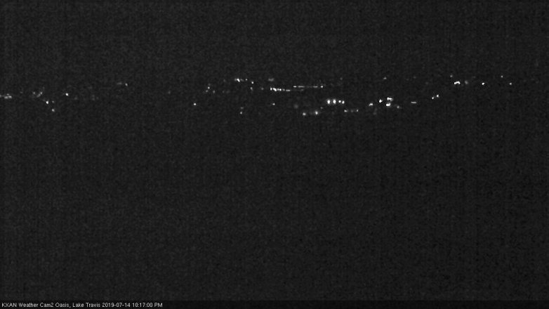 Lake Travis webcam, July 14, 2019 9:20 PM CT