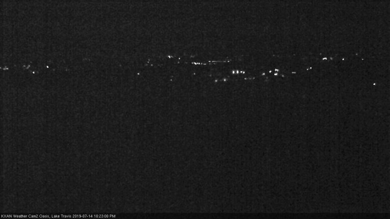 Lake Travis webcam, July 14, 2019 9:25 PM CT