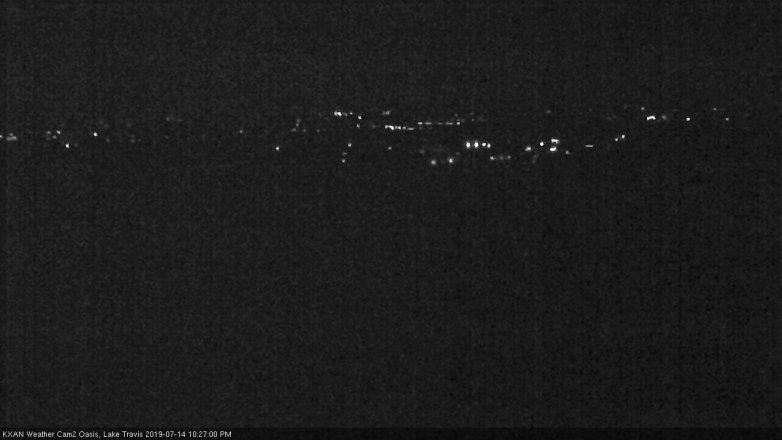 Lake Travis webcam, July 14, 2019 9:30 PM CT