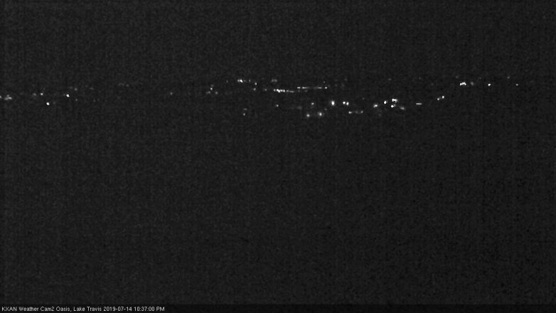 Lake Travis webcam, July 14, 2019 9:40 PM CT