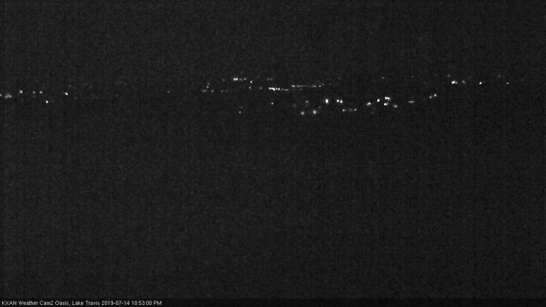 Lake Travis webcam, July 14, 2019 9:55 PM CT