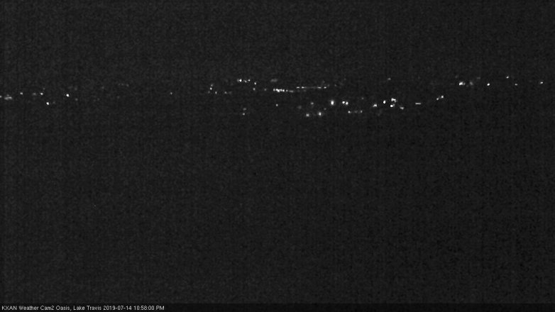 Lake Travis webcam, July 14, 2019 10:00 PM CT