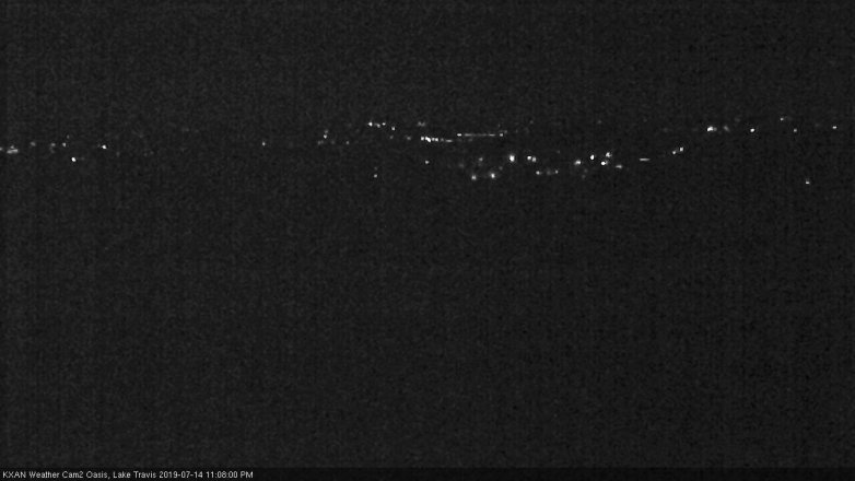 Lake Travis webcam, July 14, 2019 10:10 PM CT