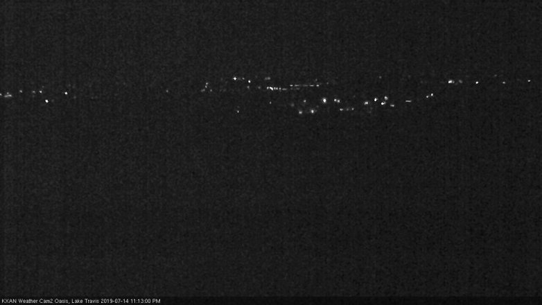 Lake Travis webcam, July 14, 2019 10:15 PM CT
