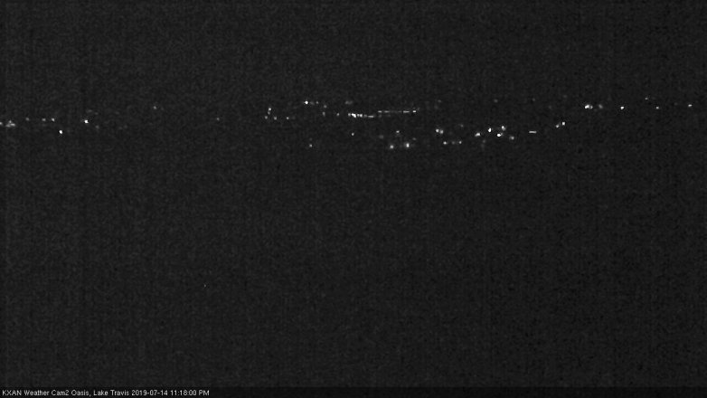 Lake Travis webcam, July 14, 2019 10:20 PM CT