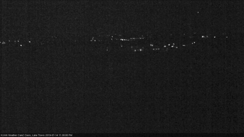 Lake Travis webcam, July 14, 2019 10:40 PM CT