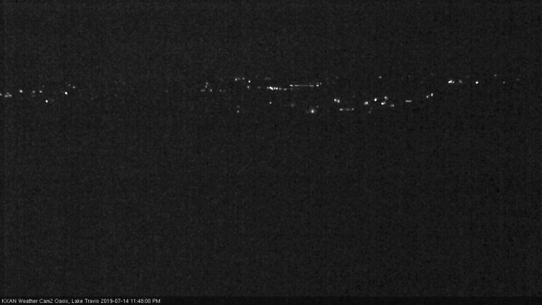 Lake Travis webcam, July 14, 2019 10:50 PM CT