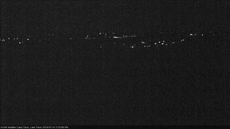 Lake Travis webcam, July 14, 2019 10:55 PM CT