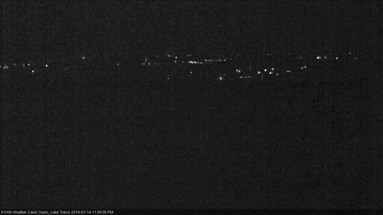 Lake Travis webcam, July 14, 2019 11:00 PM CT