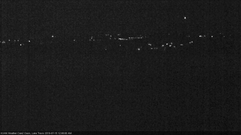 Lake Travis webcam, July 14, 2019 11:10 PM CT