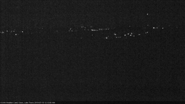 Lake Travis webcam, July 14, 2019 11:15 PM CT