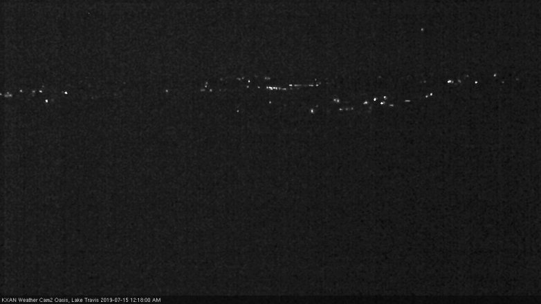 Lake Travis webcam, July 14, 2019 11:20 PM CT