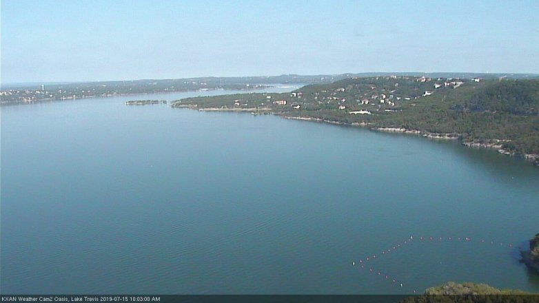 Lake Travis webcam, July 15, 2019 9:05 AM CT