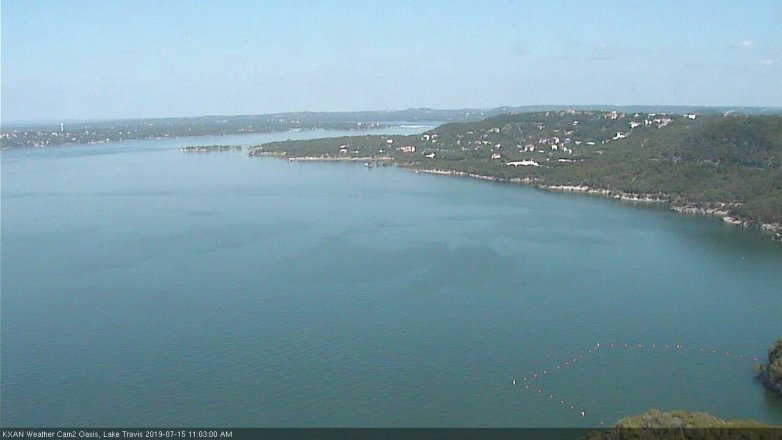 Lake Travis webcam, July 15, 2019 10:05 AM CT
