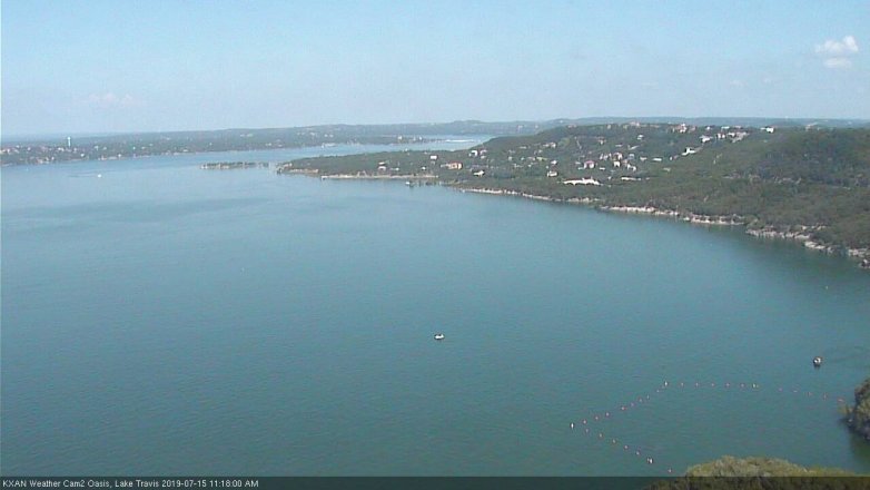 Lake Travis webcam, July 15, 2019 10:20 AM CT