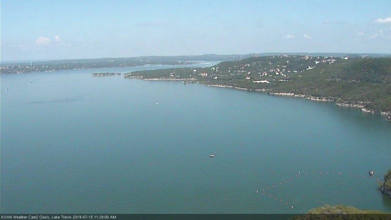 Lake Travis webcam, July 15, 2019 10:30 AM CT