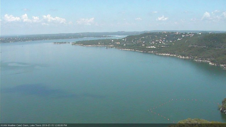 Lake Travis webcam, July 15, 2019 11:10 AM CT