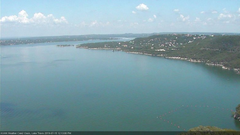 Lake Travis webcam, July 15, 2019 11:15 AM CT